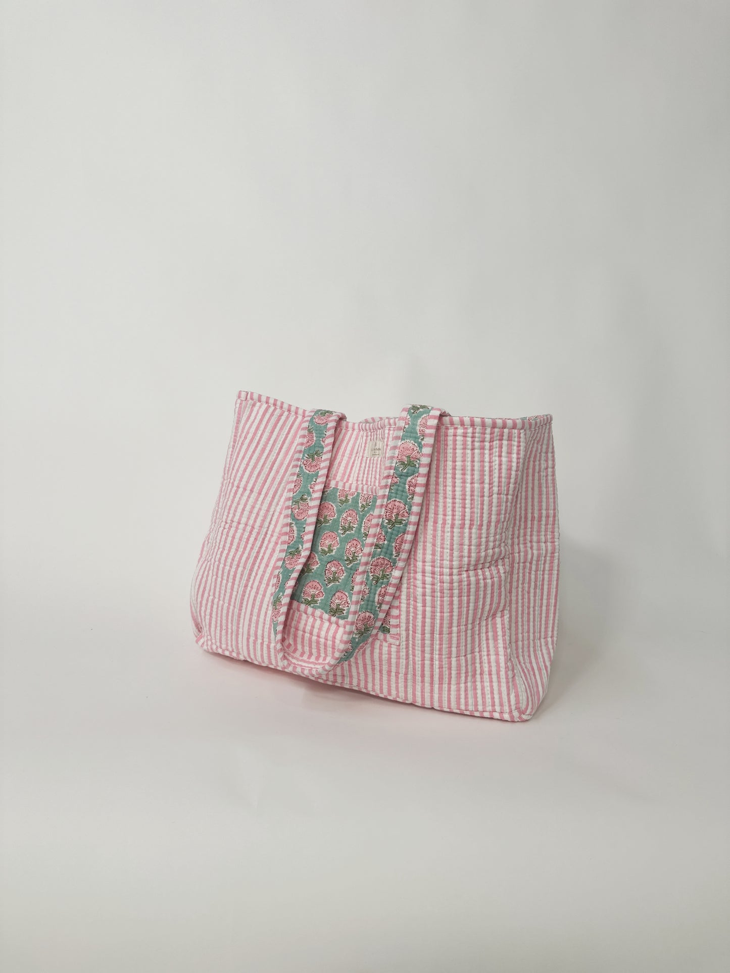 Quilted Reversible Tote Bag