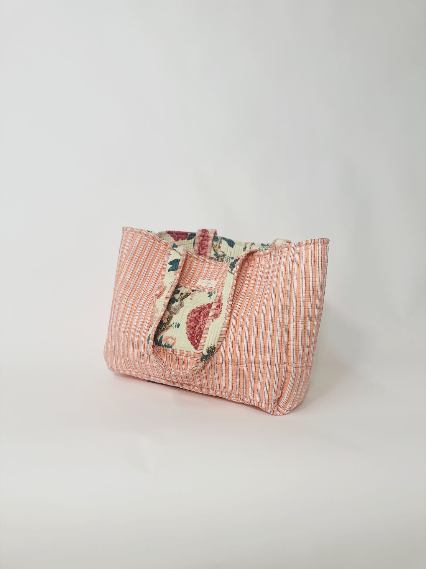 Quilted Reversible Tote Bag