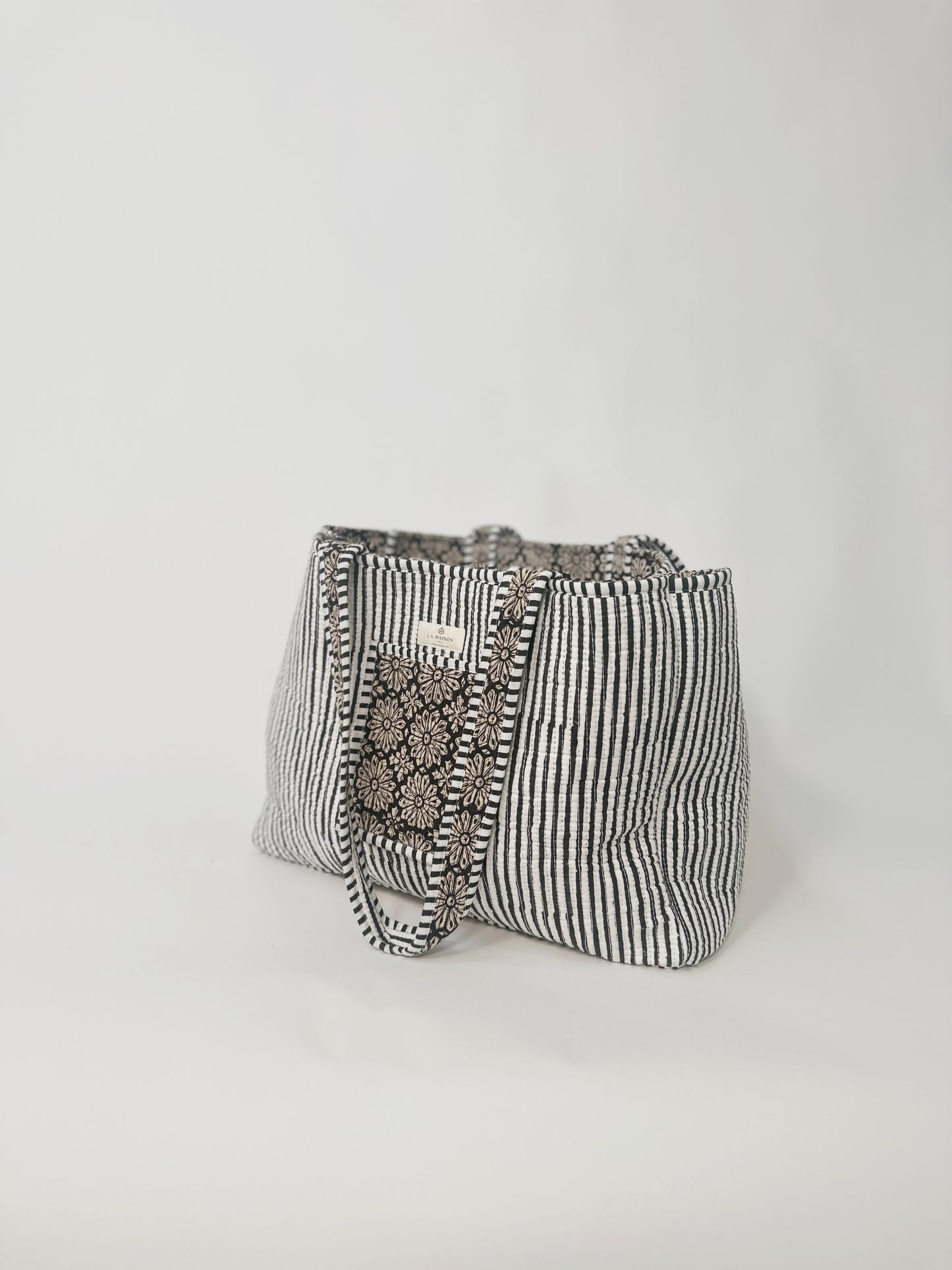 Quilted Reversible Tote Bag