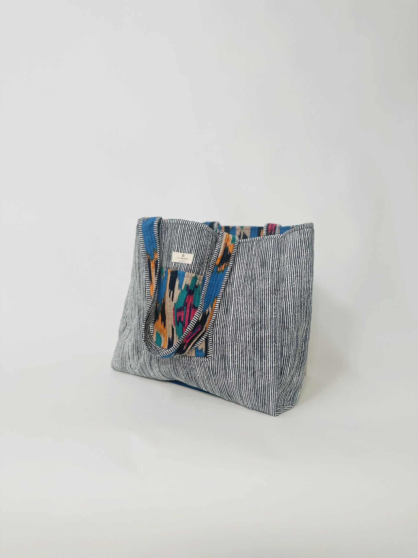 Quilted Reversible Tote Bag