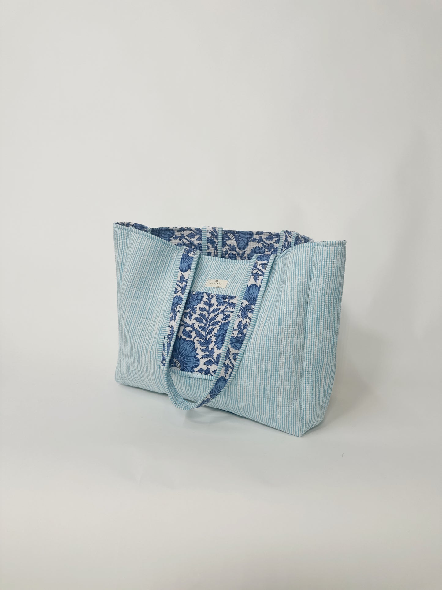 Quilted Reversible Tote Bag