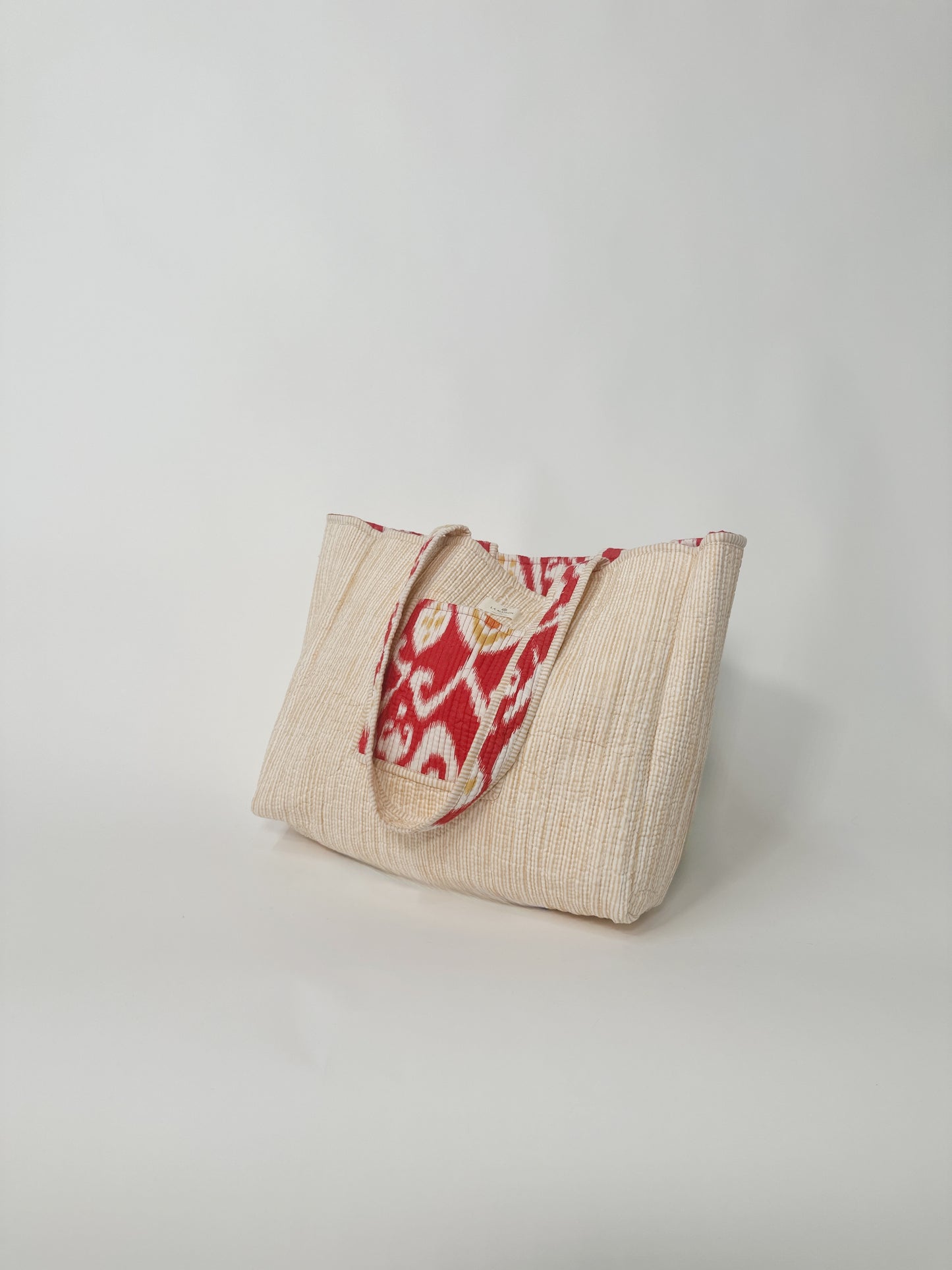 Quilted Reversible Tote Bag