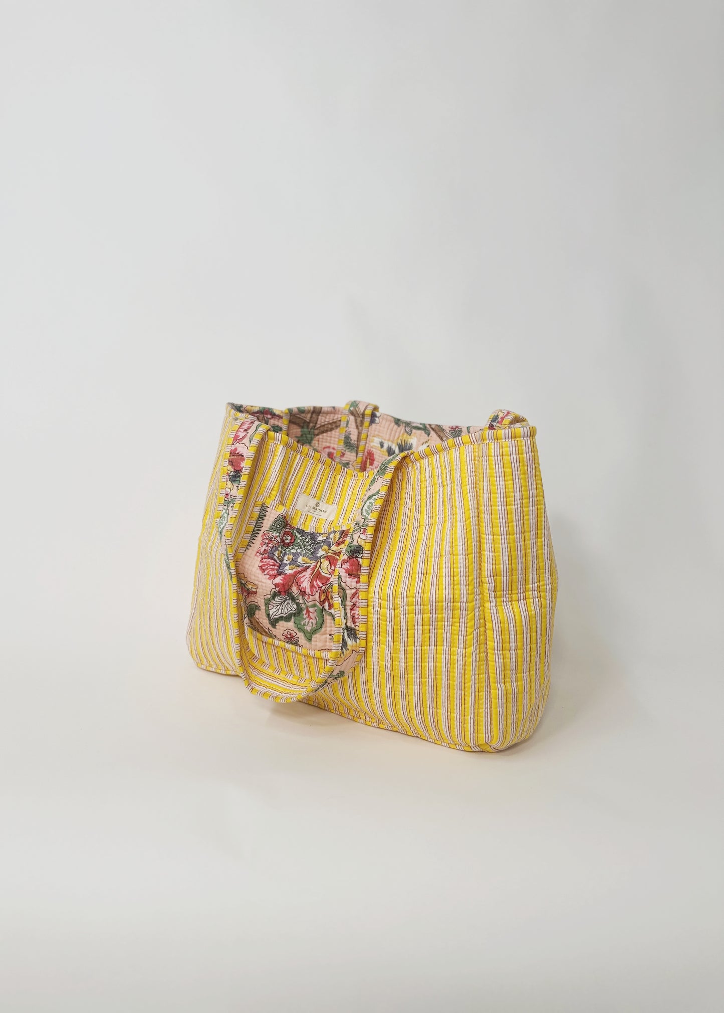 Quilted Reversible Tote Bag