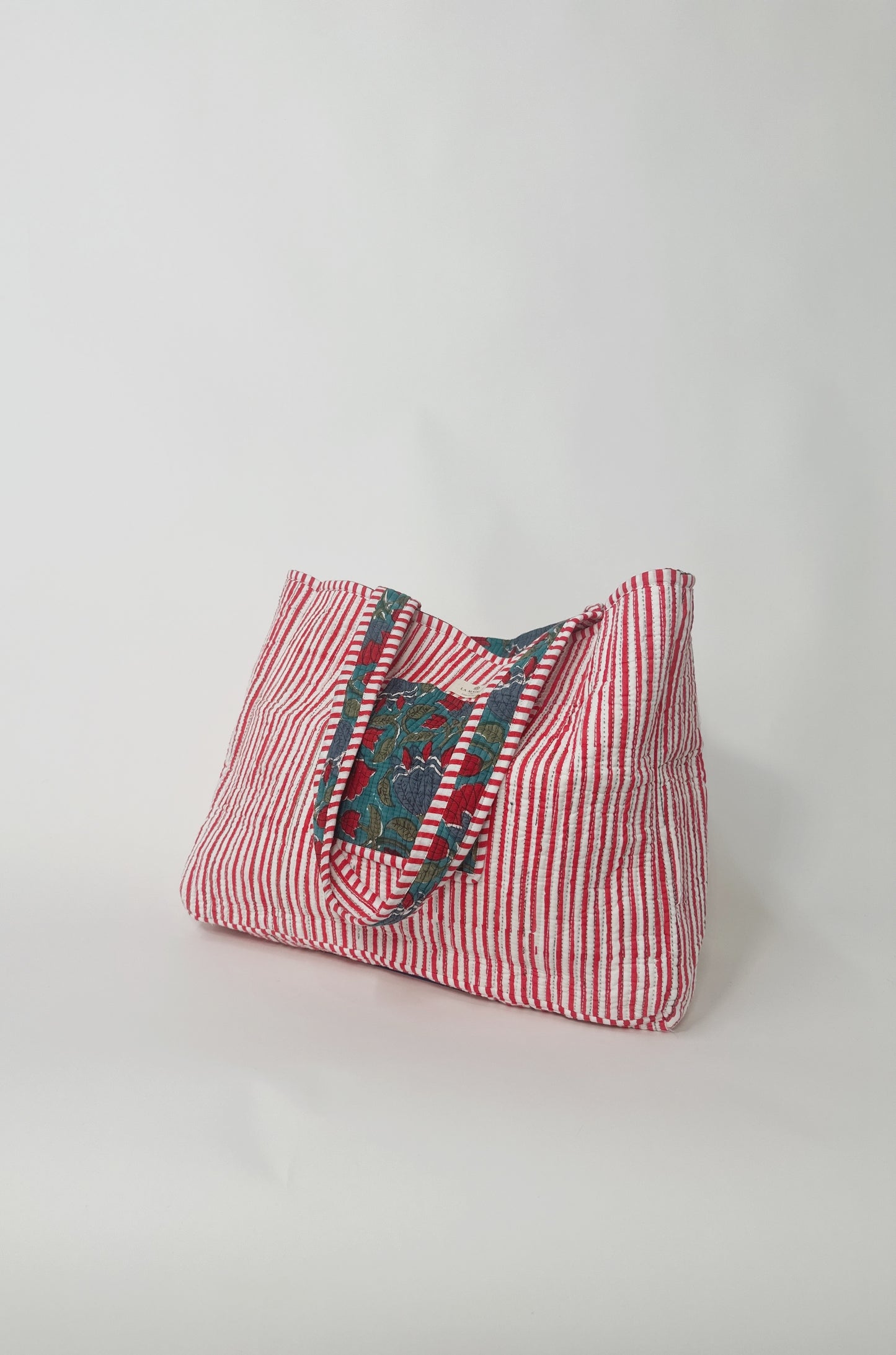 Quilted Reversible Tote Bag