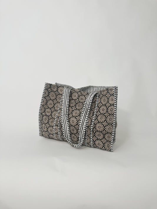 Quilted Reversible Tote Bag