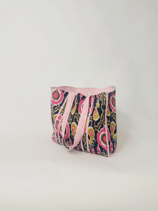 Quilted Reversible Tote Bag