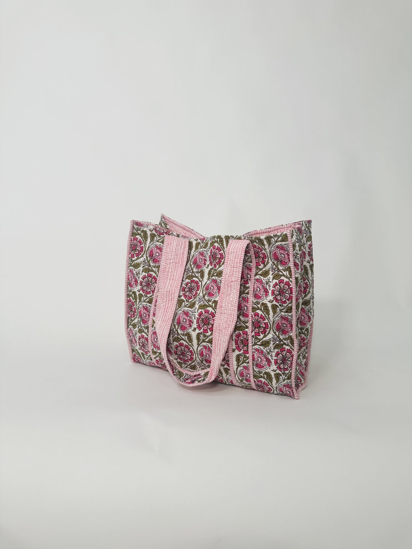Quilted Reversible Tote Bag