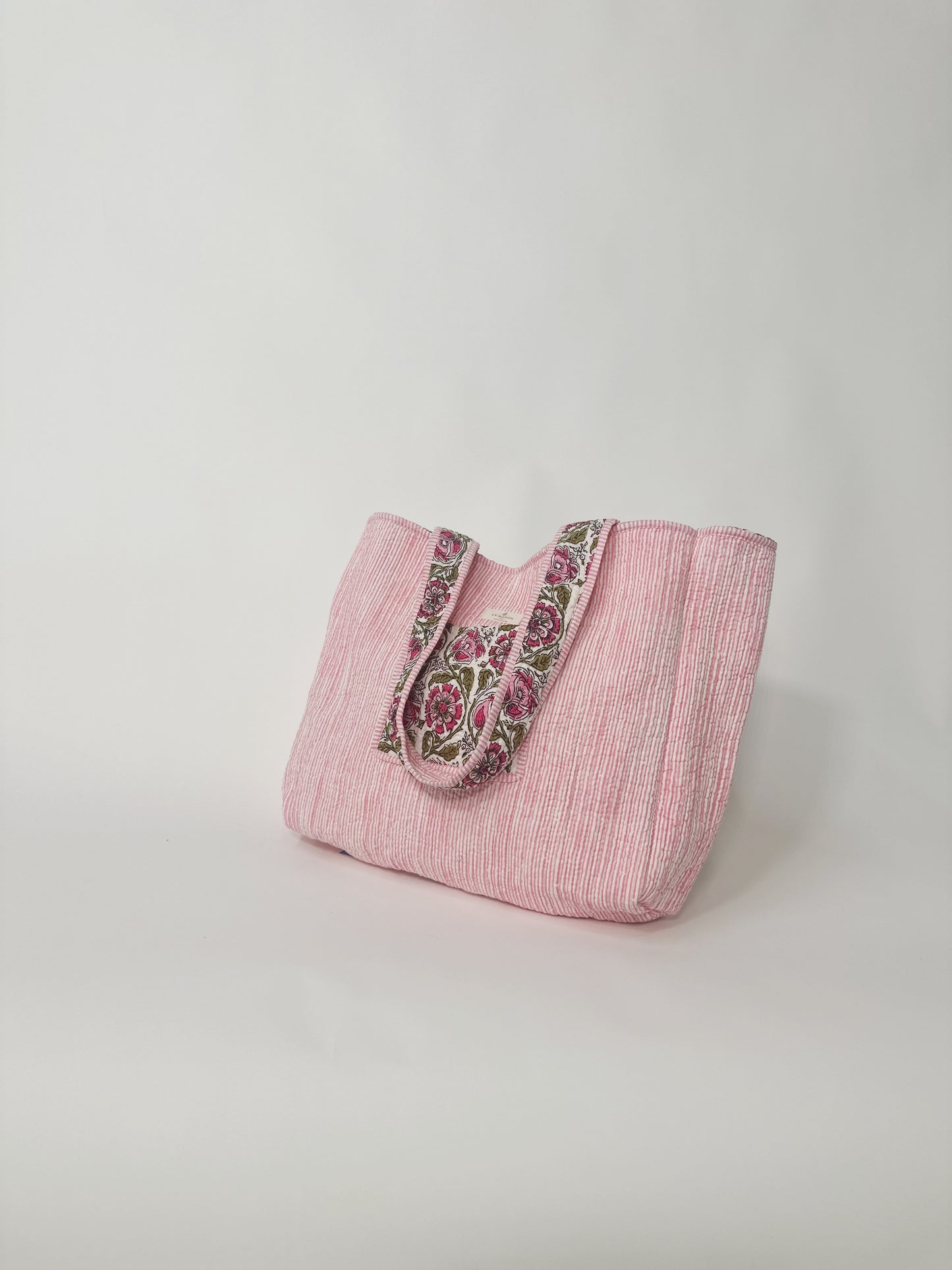 Quilted Reversible Tote Bag