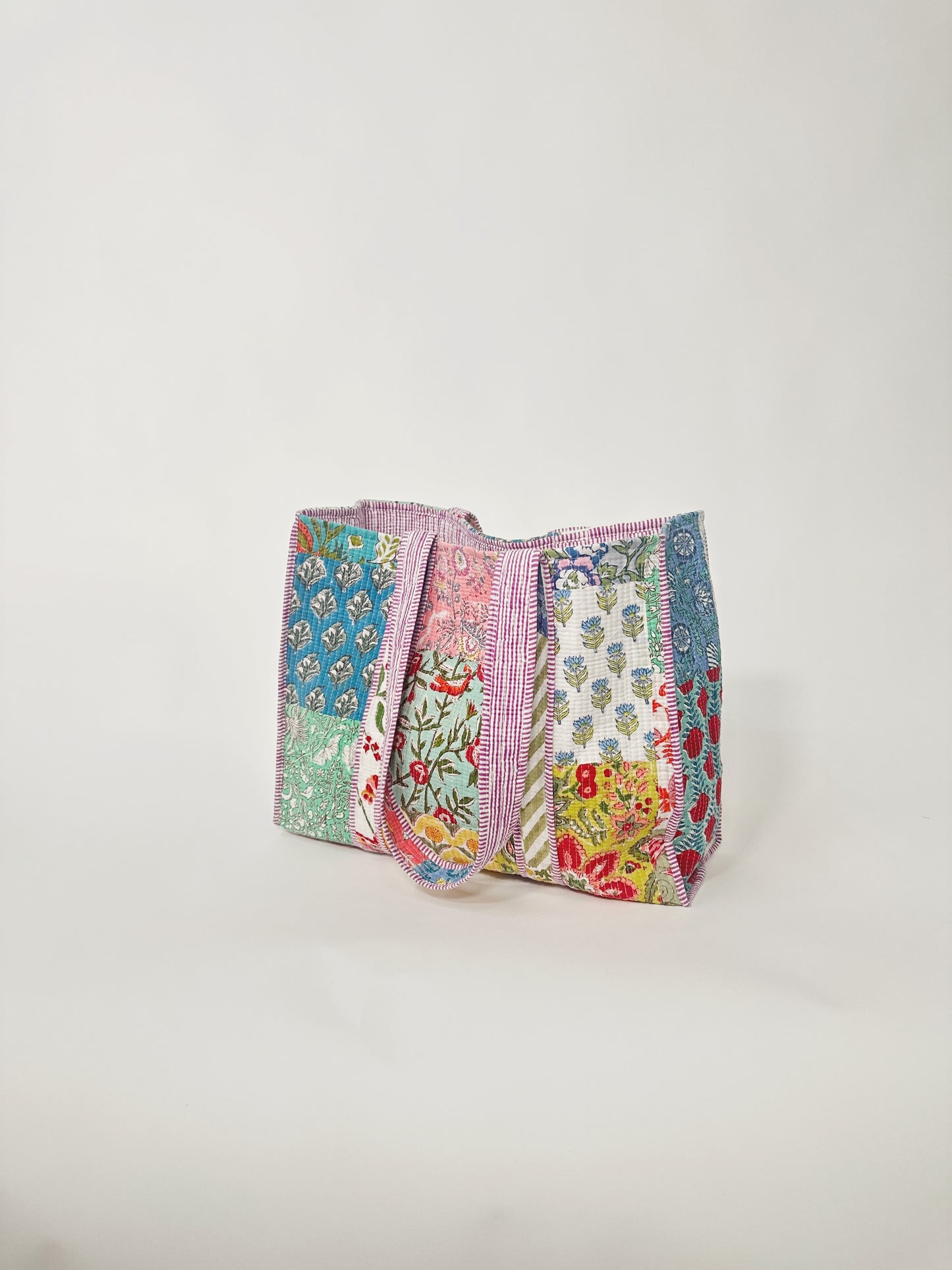 Quilted Reversible Tote Bag