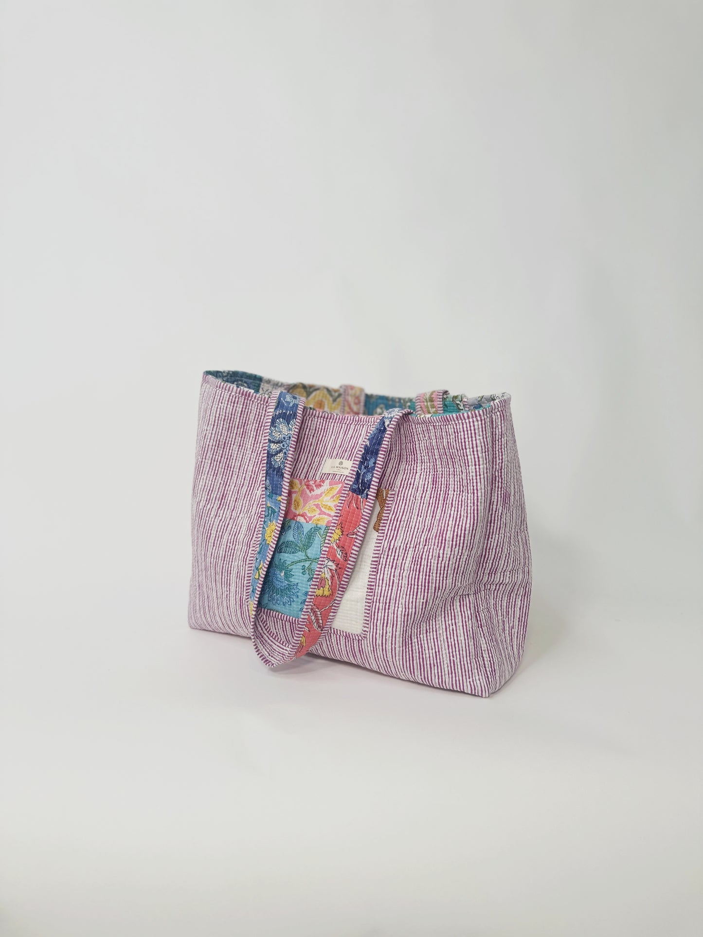 Quilted Reversible Tote Bag