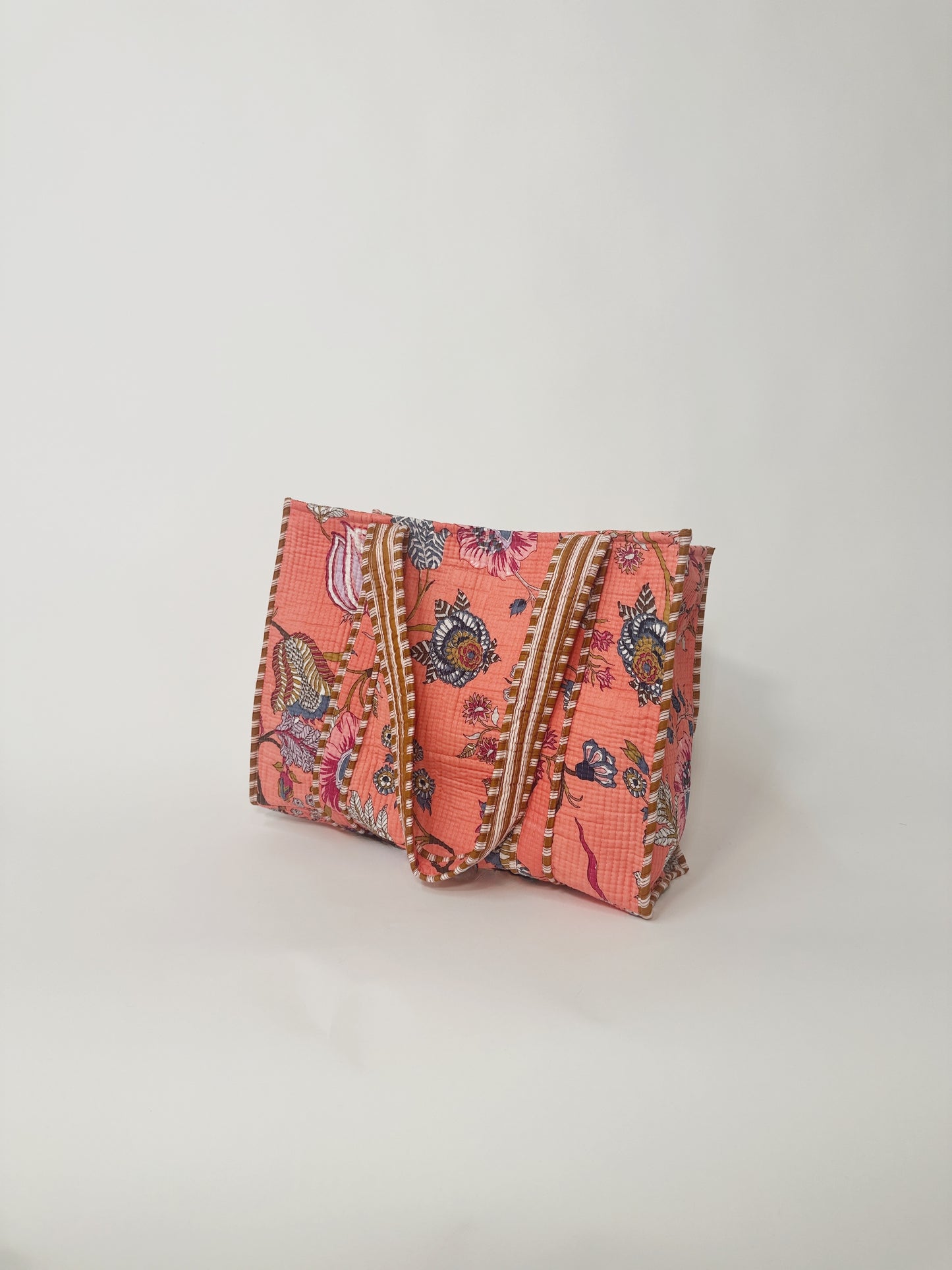Quilted Reversible Tote Bag