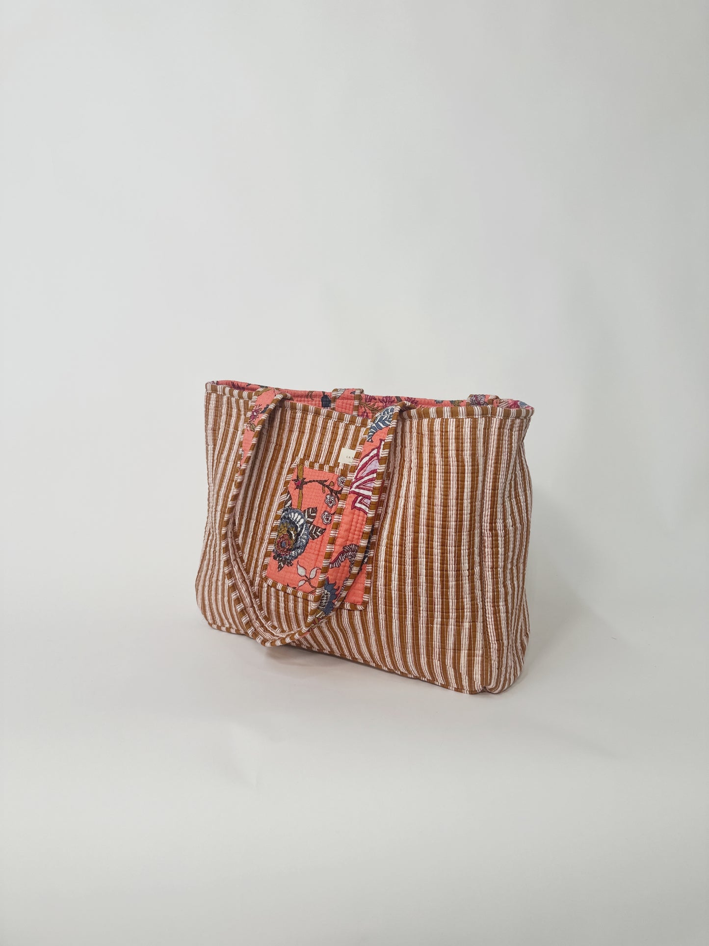 Quilted Reversible Tote Bag