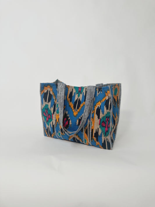 Quilted Reversible Tote Bag
