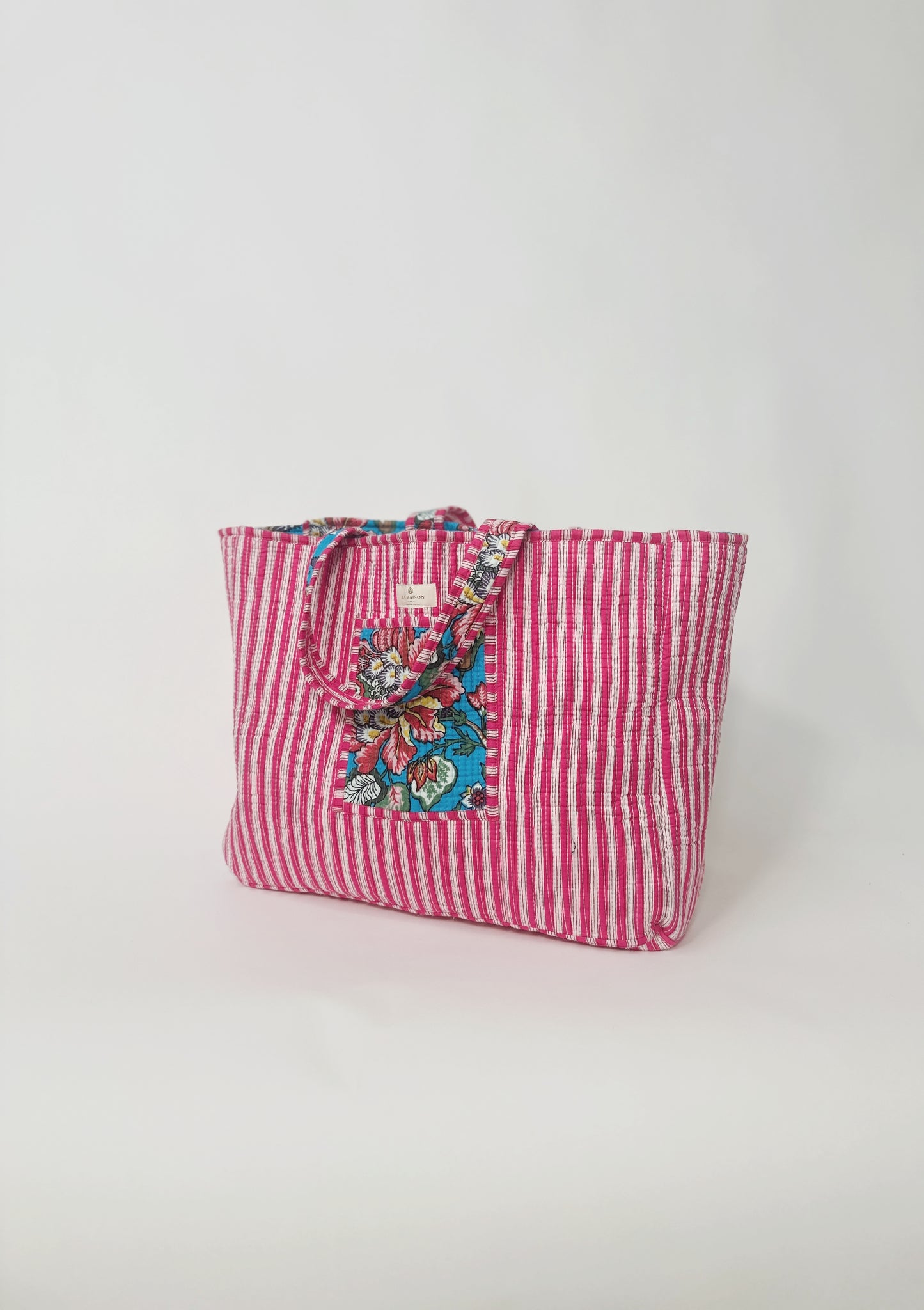 Quilted Reversible Tote Bag