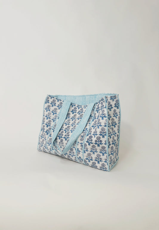 Quilted Reversible Tote Bag