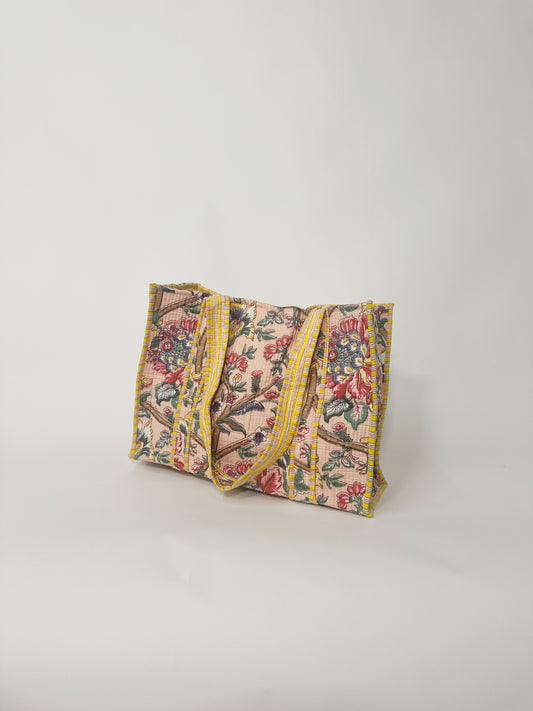 Quilted Reversible Tote Bag