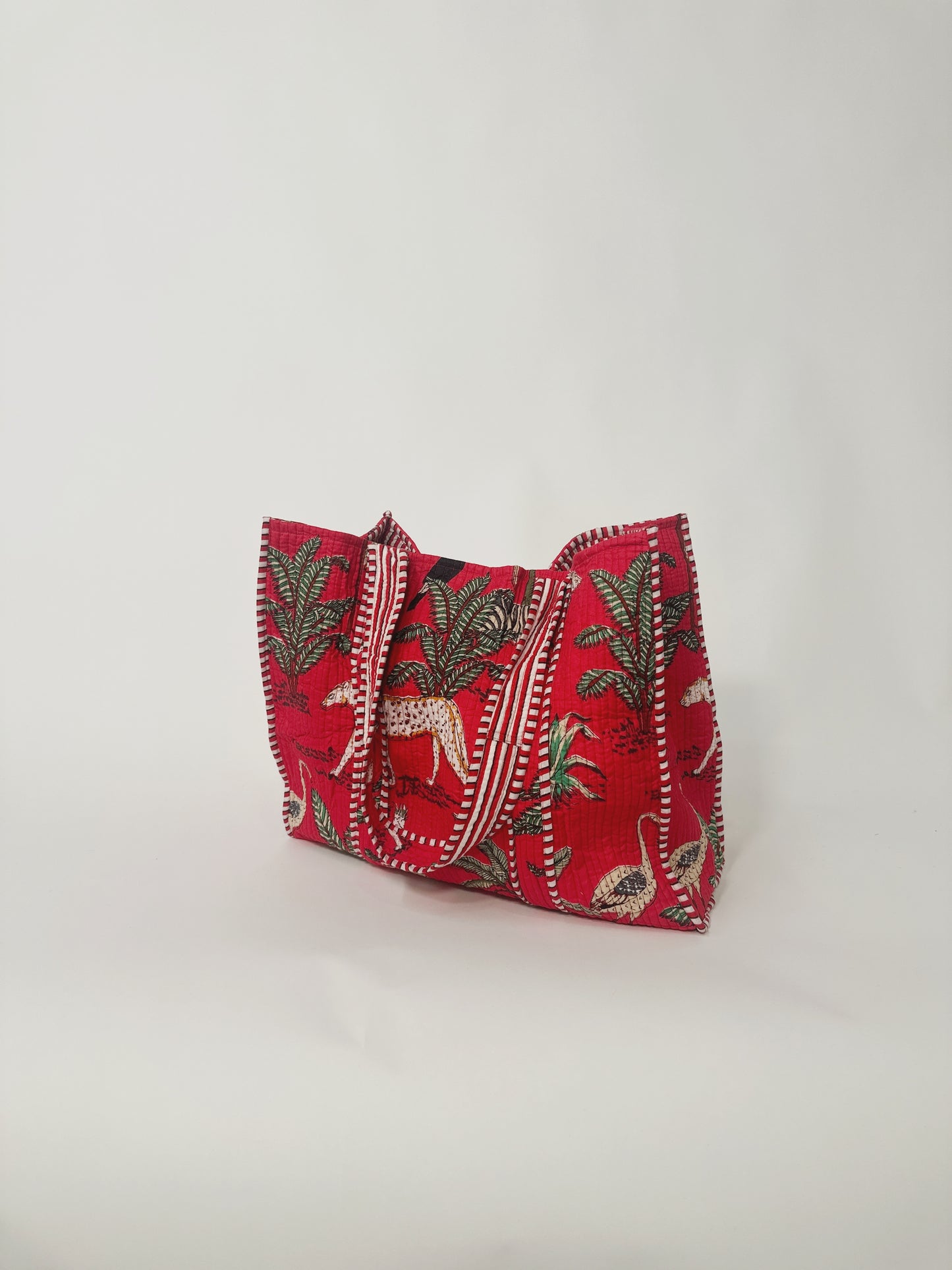 Quilted Reversible Tote Bag