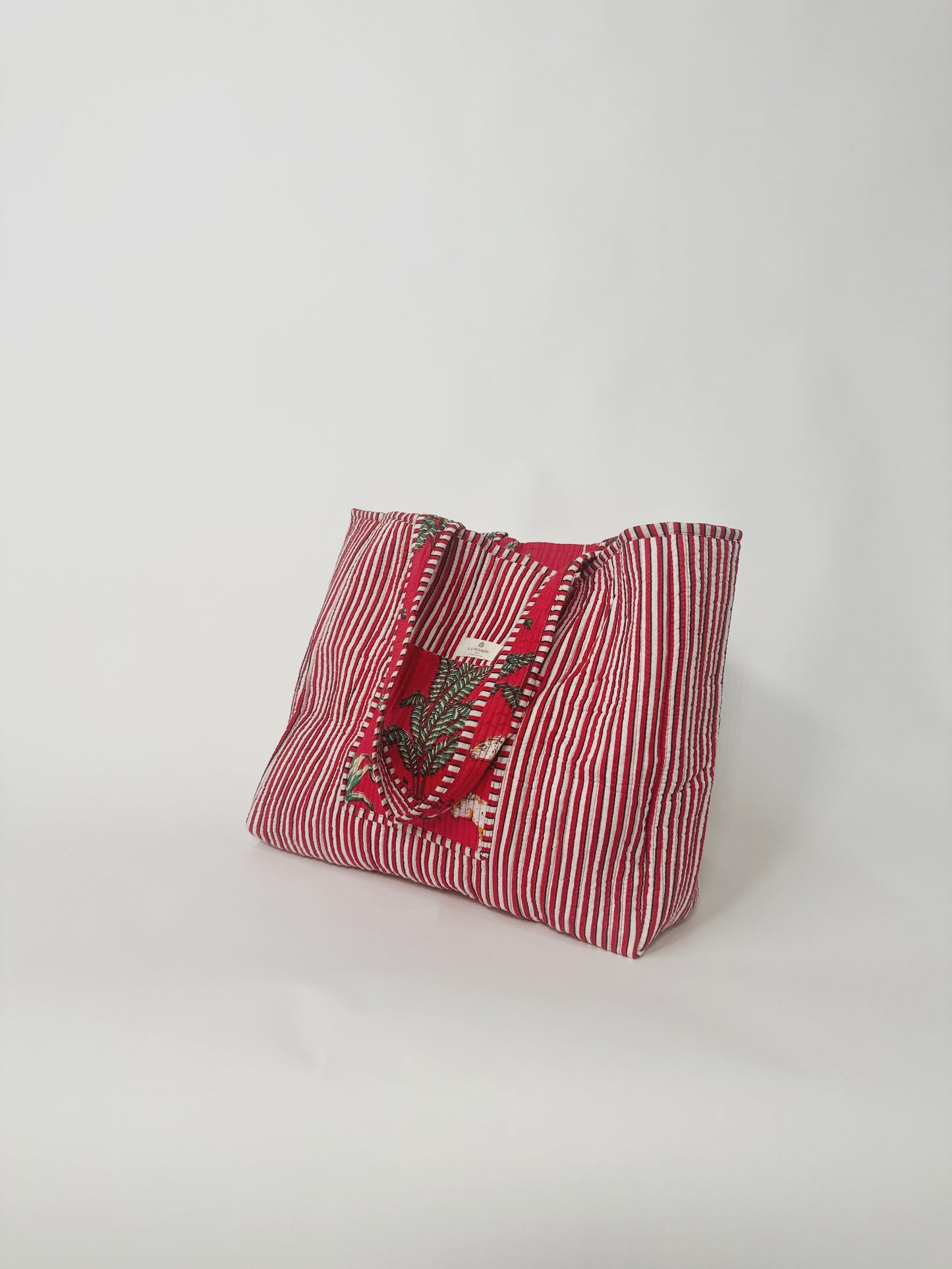 Quilted Reversible Tote Bag